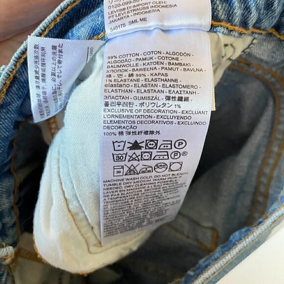 Mens Levis 510 Distressed Knee Stonewashed Skinny Jeans - Sz 32 x 32 - Picture 10 of 11